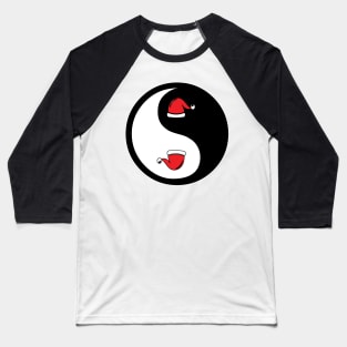 Christmas Yin-Yang Baseball T-Shirt